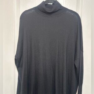 N.Peal Women's Black Cowl Neck Sweater - Timeless Lightweight cashmere knit